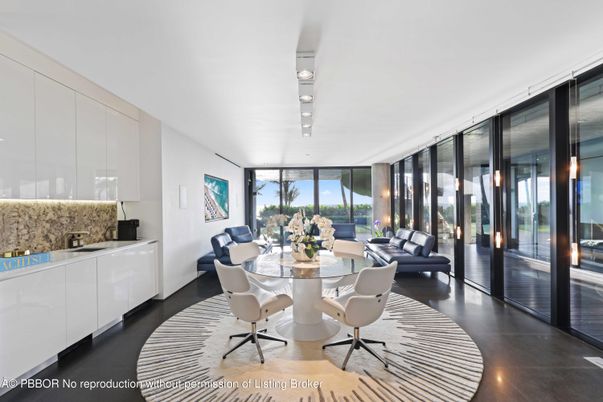 Dining room, Interior, Living room, Recessed Lighting, Wood Texture Flooring