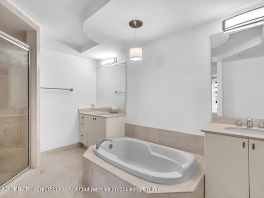 Bathroom, Dual Sink Vanities, Glass Shower, Interior, Pendant Lights