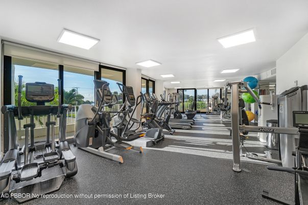 Fitness Equipment, Gym, Interior, Recessed Lighting