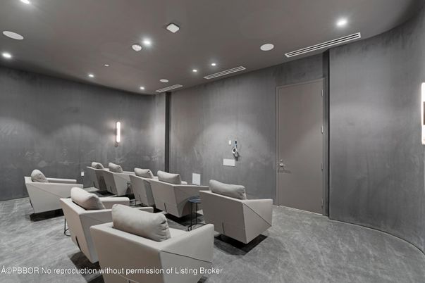 Interior, Projection Screen, Recessed Lighting, Theatre Room