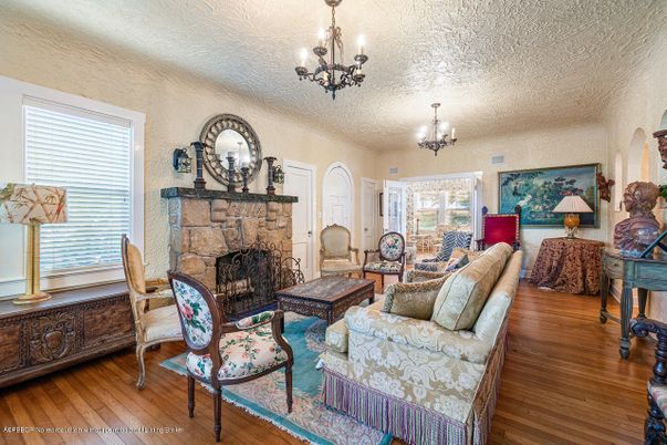 Chandelier, Fireplace, Interior, Living room, Wood Texture Flooring