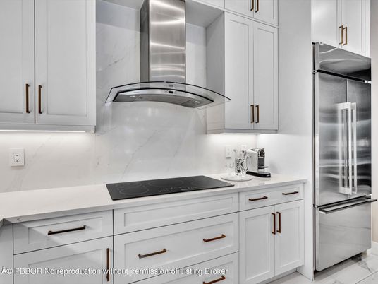 Interior, Kitchen, Marble, Marble Walls, Stainless Steel Appliances