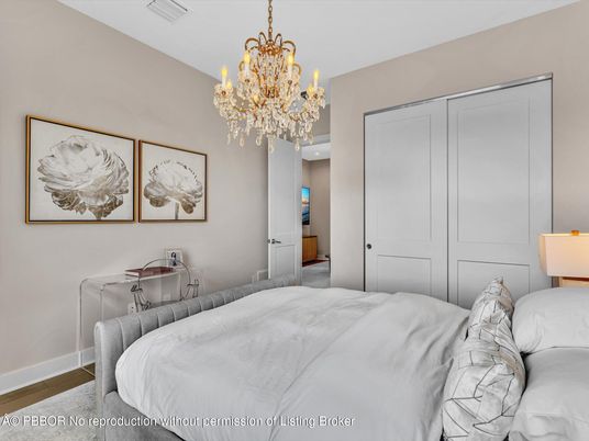 Bedroom, Chandelier, Interior