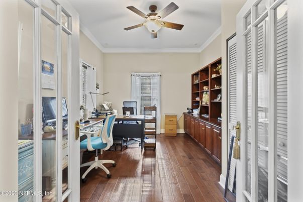 Home Office, Interior, Wood Texture Flooring