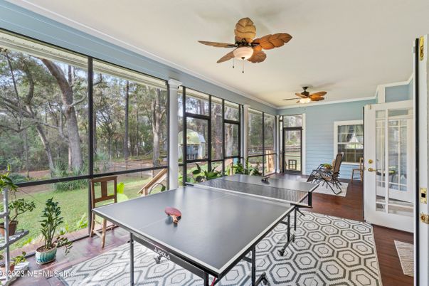 Game Room, Interior, Sun Room, Wood Texture Flooring