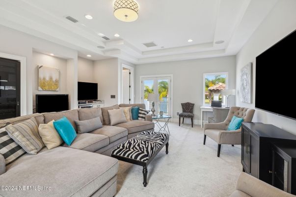 Interior, Living room, Recessed Lighting