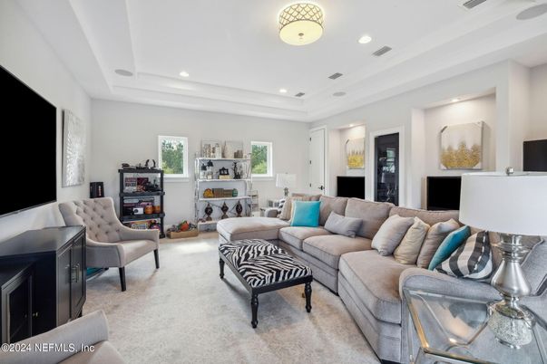 Interior, Living room, Recessed Lighting