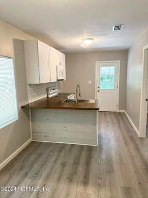Interior, Kitchen, Wood Texture Flooring