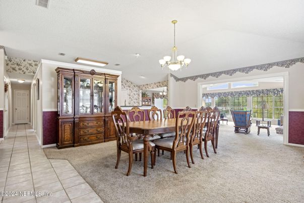 Chandelier, Dining room, Interior, Recessed Lighting