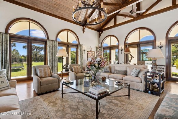 Chandelier, Interior, Living room, Wooden Beams, Wooden Ceilings, Wood Texture Flooring