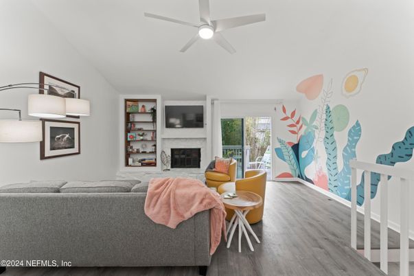 Fireplace, Interior, Living room, Wood Texture Flooring
