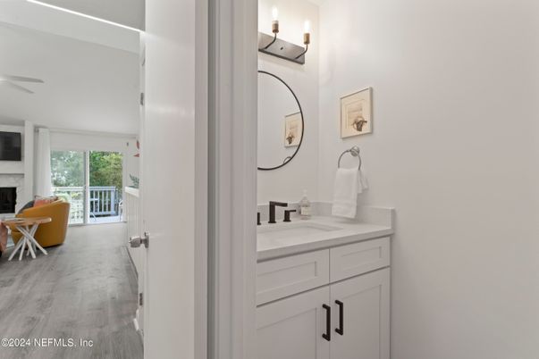 Bathroom, Fireplace, Interior, Wood Texture Flooring