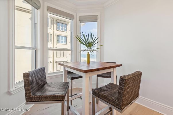 Dining room, Interior, Wood Texture Flooring