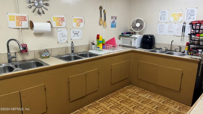 Interior, Kitchen, Wood Texture Flooring