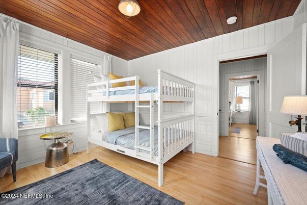 Bedroom, Interior, Wooden Ceilings, Wood Texture Flooring
