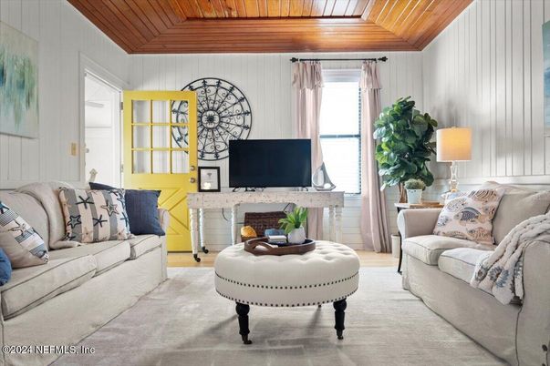 Interior, Living room, Wooden Ceilings, Wood Texture Flooring