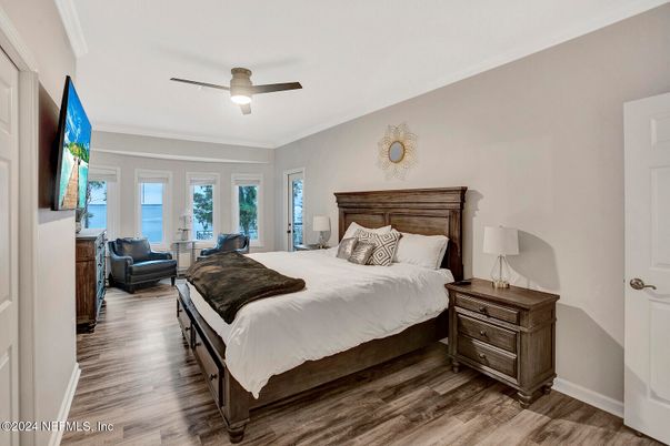 Bedroom, Interior, Water, Wood Texture Flooring