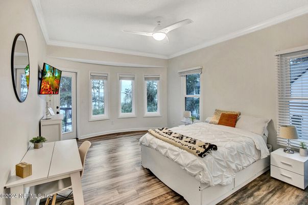 Bedroom, Interior, Wood Texture Flooring