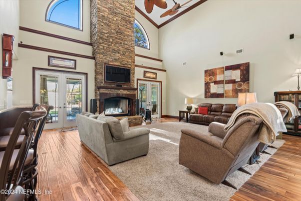 Fireplace, Interior, Living room, Wood Texture Flooring