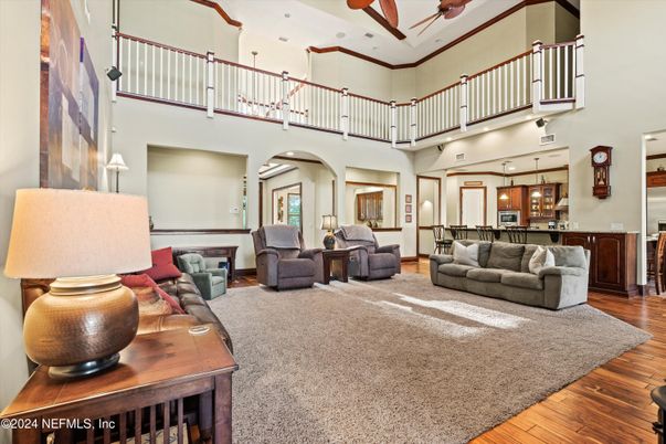 Interior, Kitchen, Living room, Recessed Lighting, Wood Texture Flooring