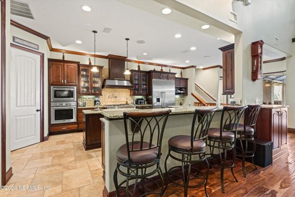 Interior, Kitchen, Pendant Lights, Recessed Lighting, Stainless Steel Appliances