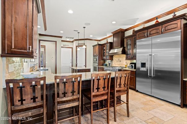Interior, Kitchen, Pendant Lights, Recessed Lighting, Stainless Steel Appliances
