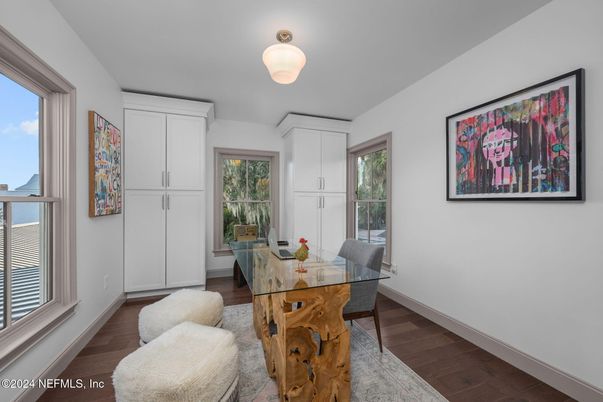 Home Office, Interior, Wood Texture Flooring