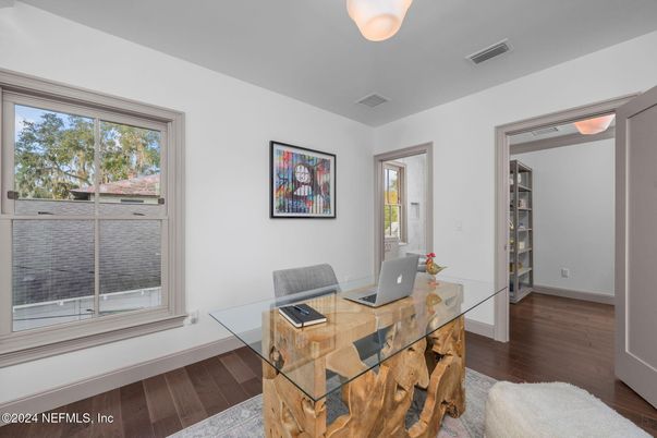 Home Office, Interior, Wood Texture Flooring