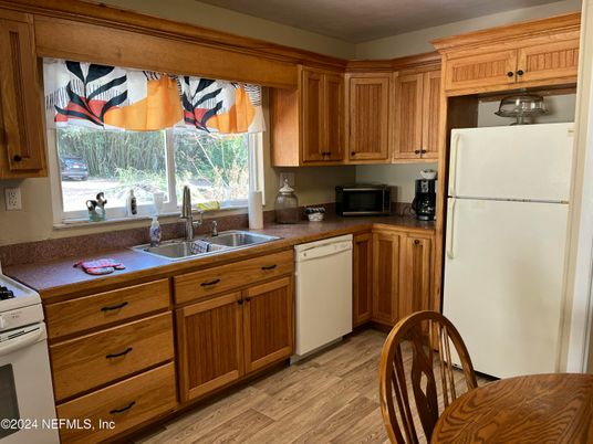 Interior, Kitchen, Wood Texture Flooring