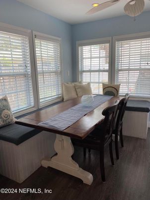 Dining room, Interior, Wood Texture Flooring