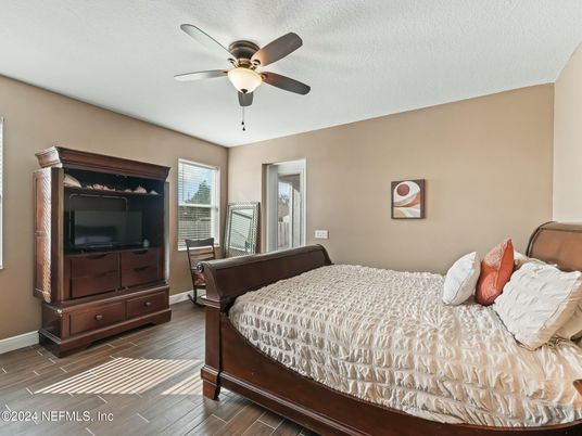 Bedroom, Interior, Wood Texture Flooring