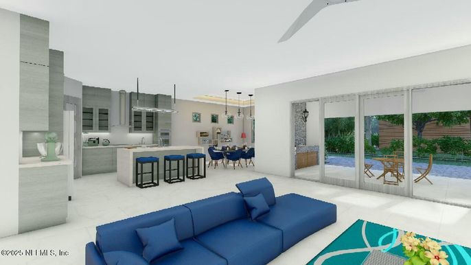 Dining room, Interior, Kitchen, Living room, Pendant Lights