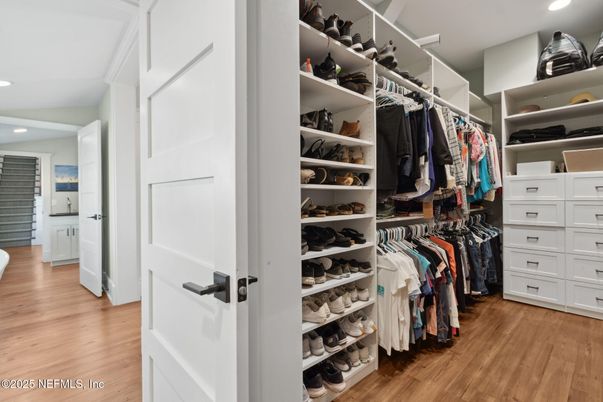 Interior, Recessed Lighting, Walk-in Closets, Wood Texture Flooring