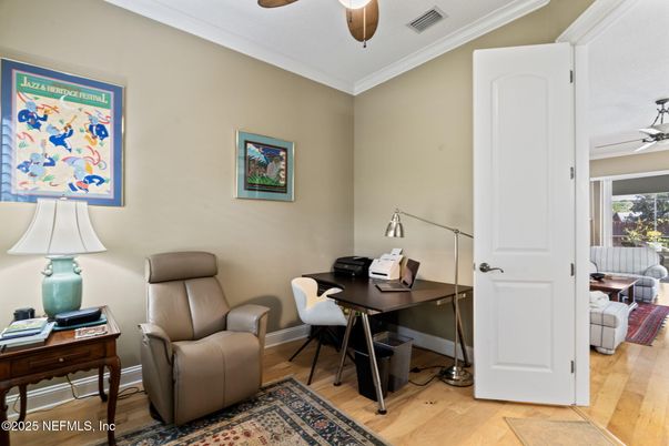 Home Office, Interior, Wood Texture Flooring