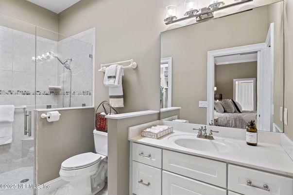 Bathroom, Bedroom, Glass Shower, Interior