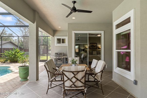 Dining room, Glass Ceilings, Interior, Pool, Recessed Lighting, Sun Room