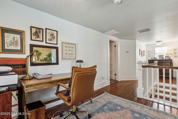 Home Office, Interior, Wood Texture Flooring