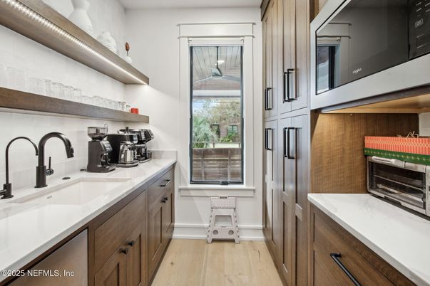 Interior, Kitchen, Wood Texture Flooring
