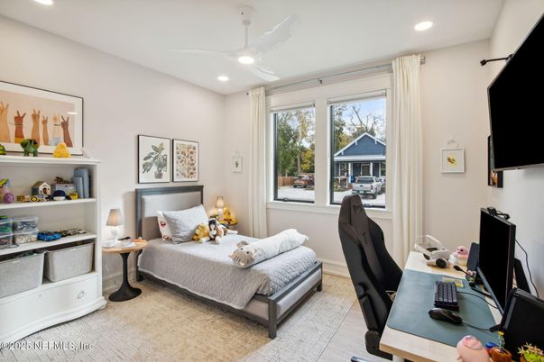 Bedroom, Home Office, Interior, Recessed Lighting