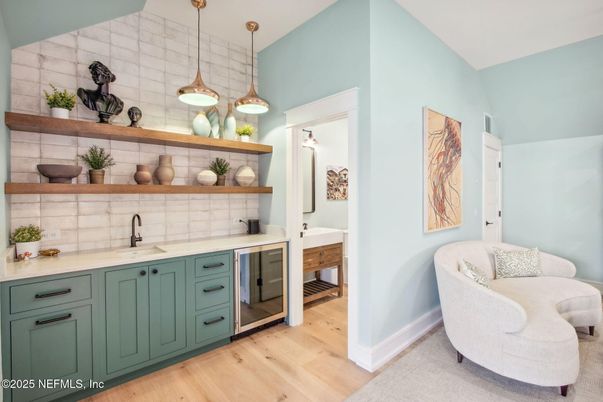 Interior, Kitchen, Pendant Lights, Stainless Steel Appliances, Wood Texture Flooring
