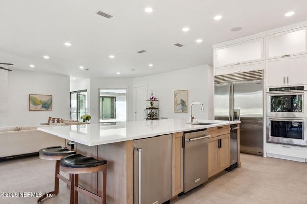 Interior, Kitchen, Recessed Lighting, Stainless Steel Appliances
