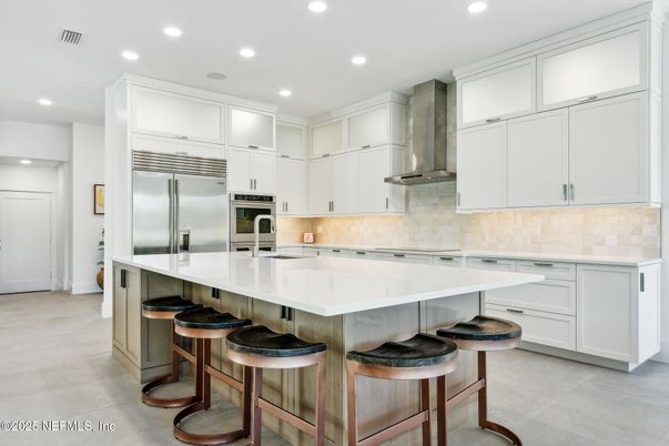 Interior, Kitchen, Recessed Lighting, Stainless Steel Appliances