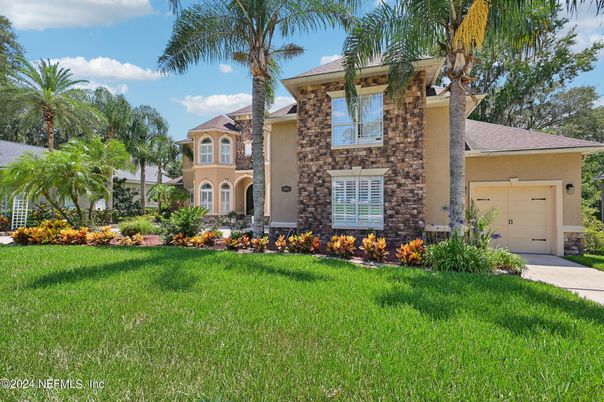 Attached, Backyard, Exterior, Facade, French Provincial