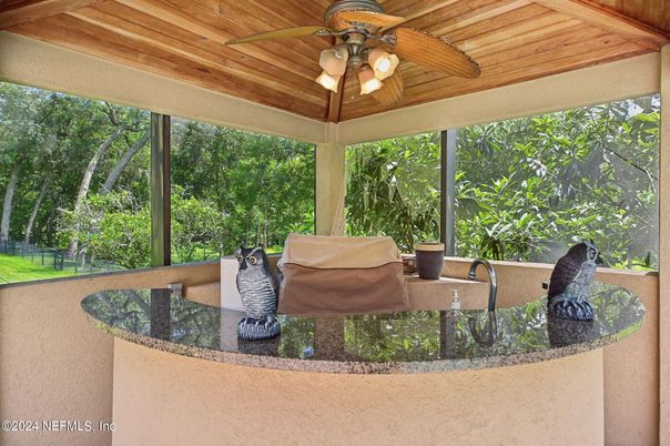 Interior, Sun Room, Wooden Ceilings