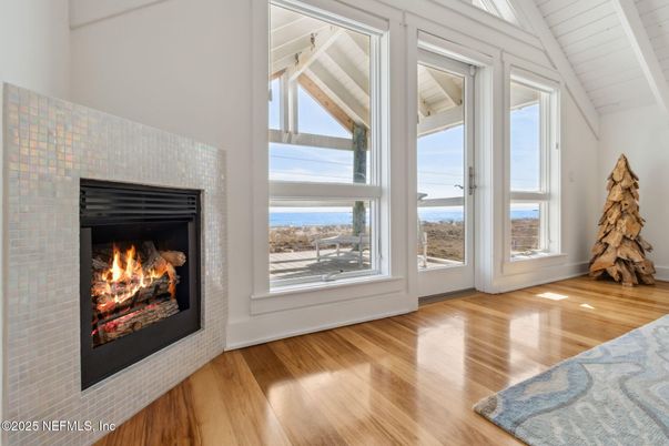 Empty room, Fireplace, Interior, Wood Texture Flooring
