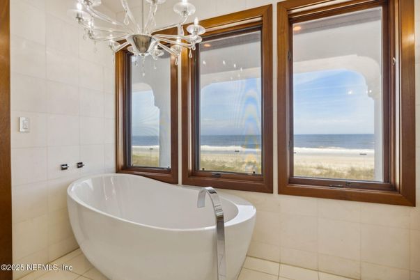 Bathroom, Chandelier, Free Standing Baths, Interior, Water