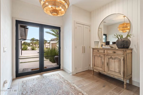 Chandelier, Interior, Wood Texture Flooring