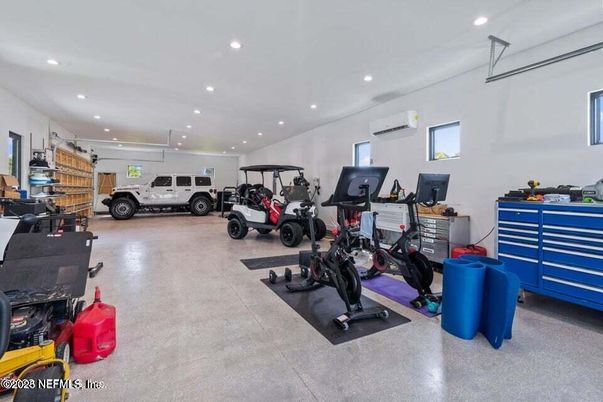 Fitness Equipment, Garage, Interior, Recessed Lighting