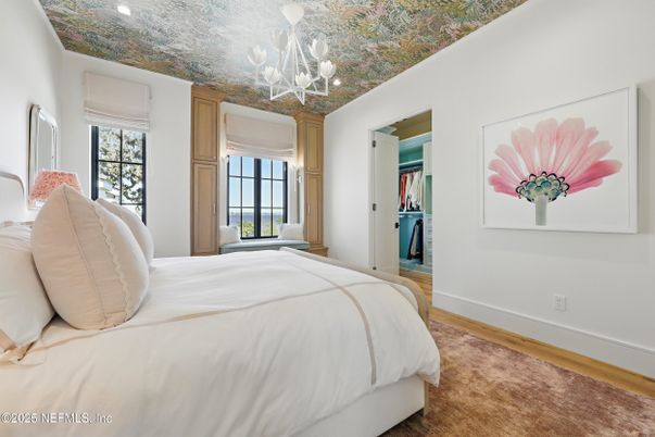 Bedroom, Chandelier, Interior, Recessed Lighting