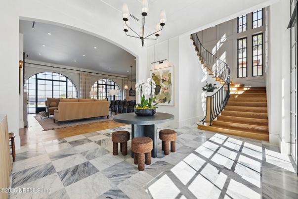 Chandelier, Interior, Living room, Marble, Pendant Lights, Recessed Lighting